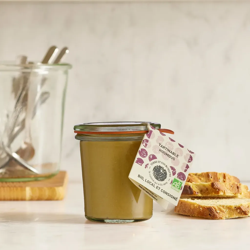 [TF-TARHOU100] 100g - Houmous bio (consigné) - Terre et Fourchette