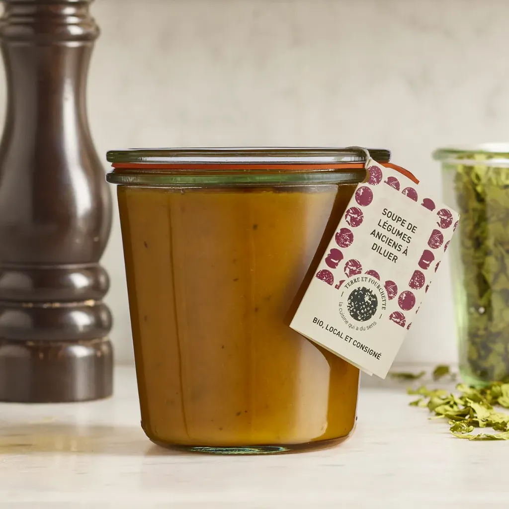 [TF-SOUPLEG500] 500g - Soupes de légumes anciens à diluer bio (consigné) - Terre et Fourchette
