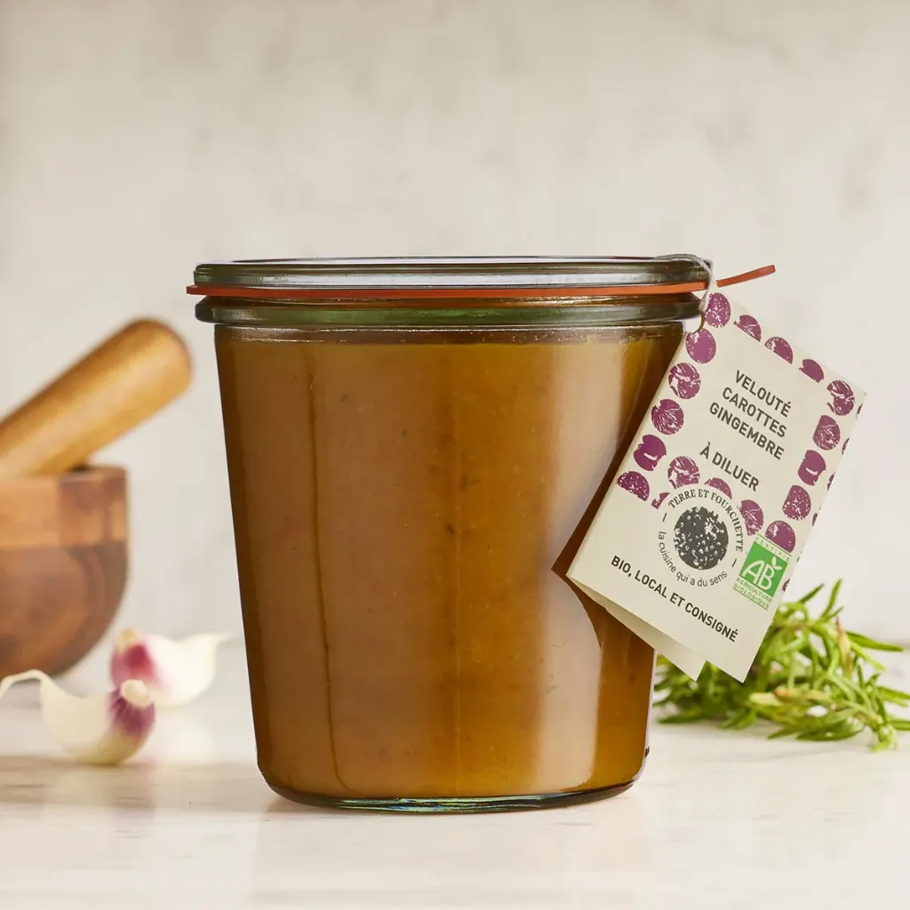 [TF-VELCG500] 500g - Velouté carotte gingembre à diluer bio (consigné) - Terre et Fourchette
