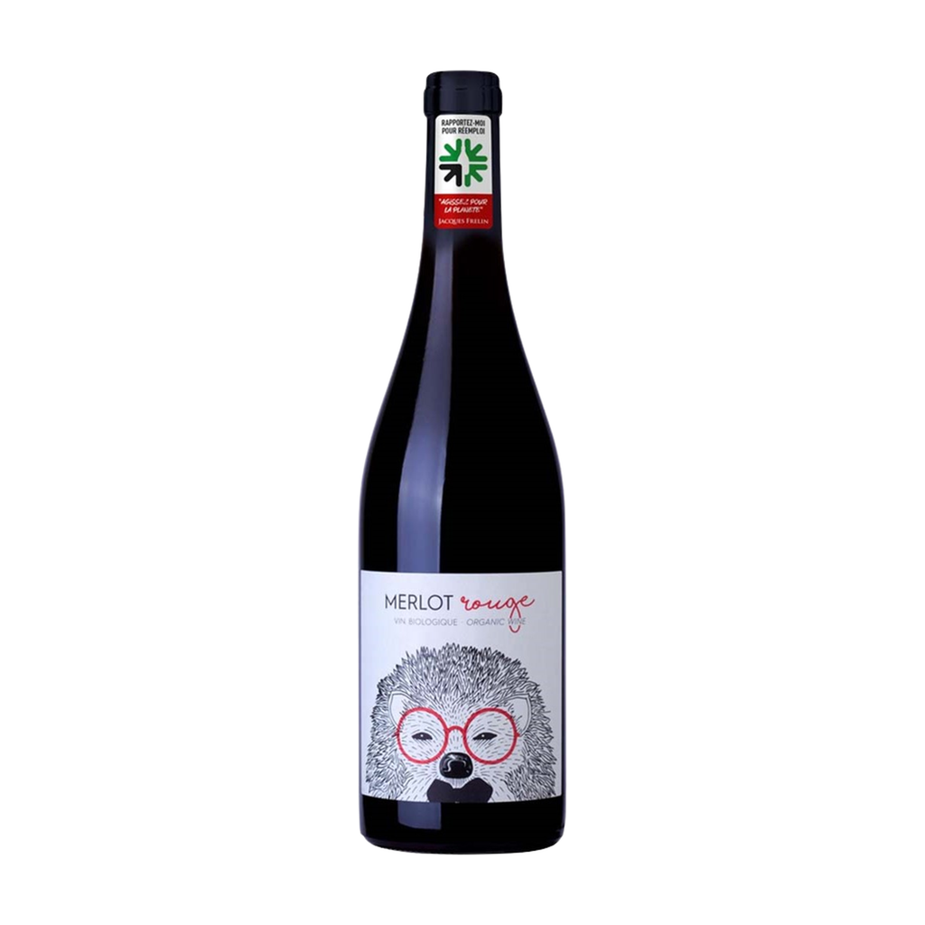 75cl - Vin de France rouge Hérisson Merlot (REEMPLOI) bio - Terroirs Vivants (Jacques Frelin)