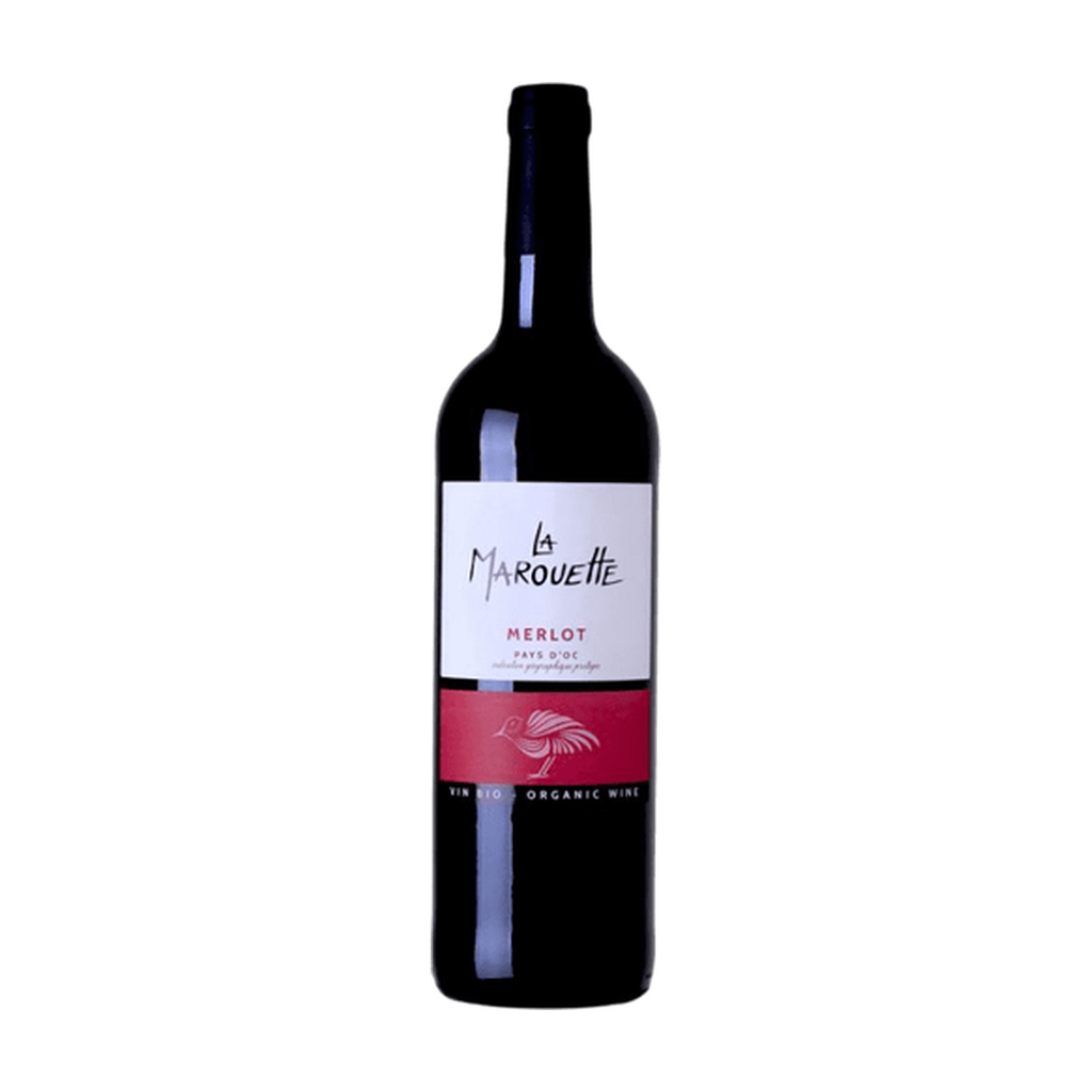 75cl - IGP d'Oc rouge Merlot mono cépage La Marouette bio - Terroirs Vivants (Jacques Frelin)