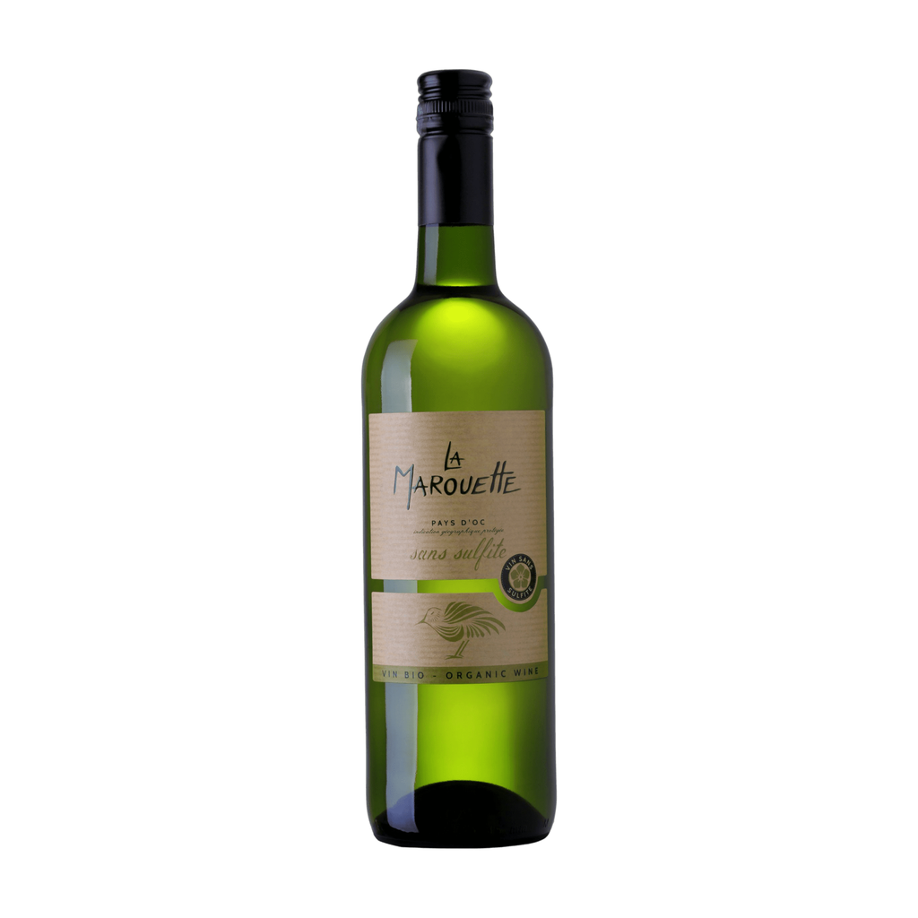 75cl - IGP d'Oc blanc chardonnay La Marouette sans sulfite ajouté bio - Terroirs Vivants (Jacques Frelin)