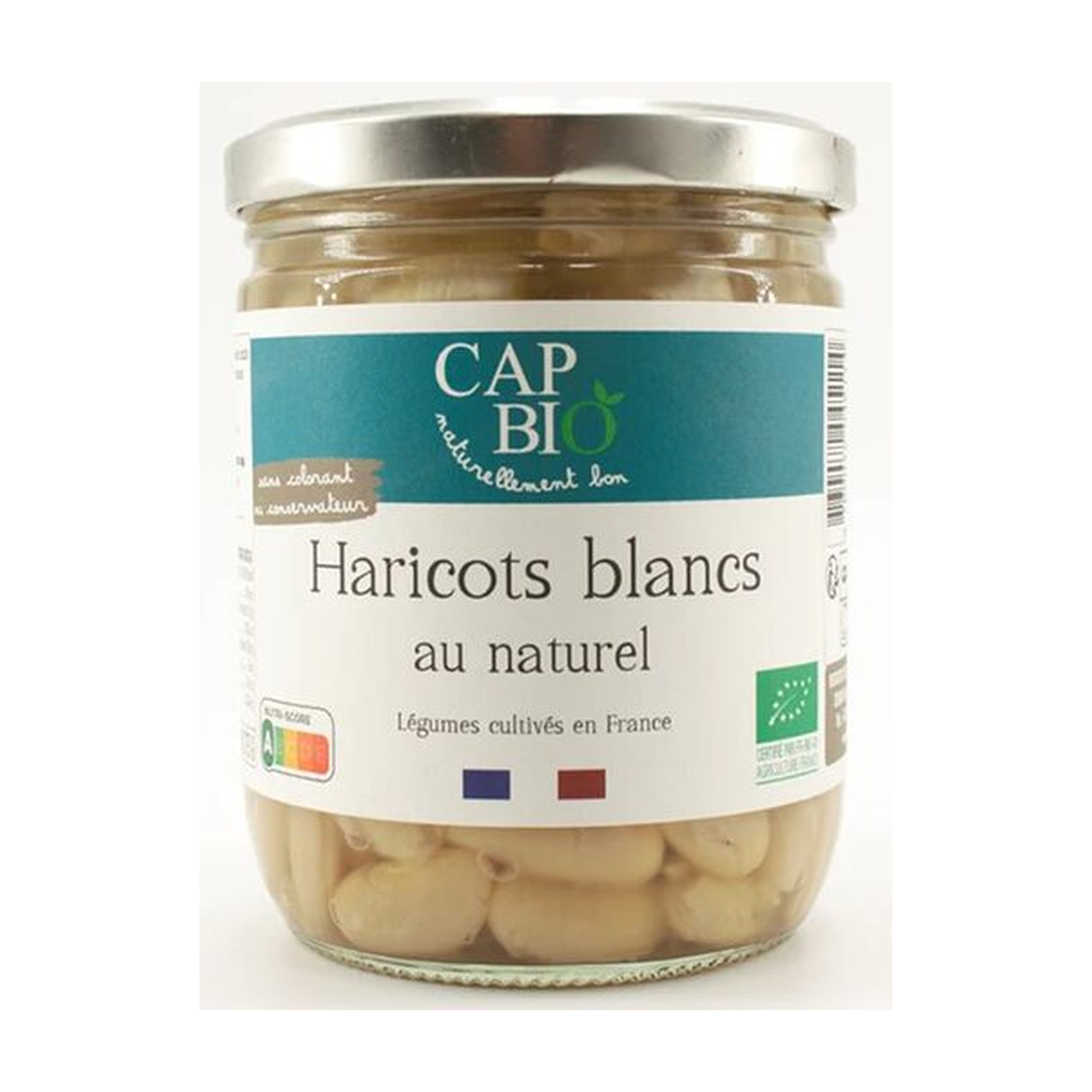 [VG-CBHB37BI] 370ml - Haricots blancs au Naturel bio - Cap Bio