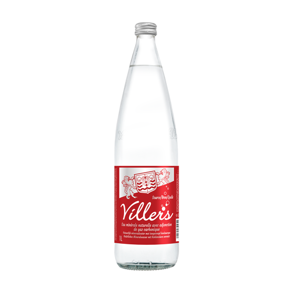 1l - Eau Villers pétillante (verre consigné) -Villers