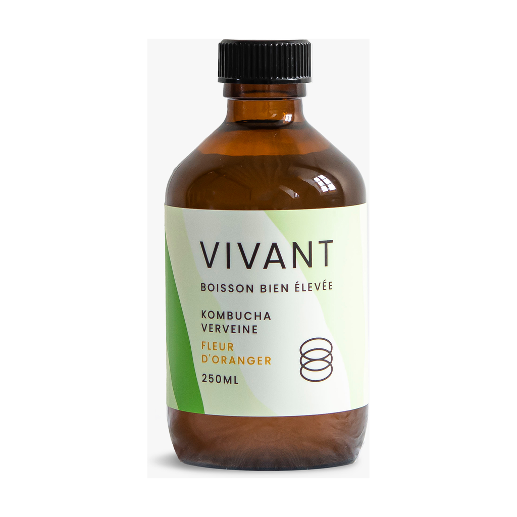 [VV-VFO27] 27,5cl - Kombucha Verveine Fleur d'oranger  bio (conserver au frais) - Vivant