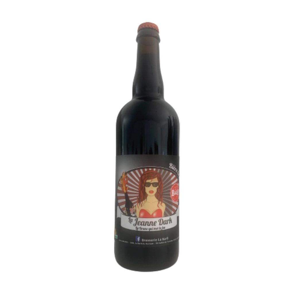 [BH-JDARK75] 75cl - La Jeanne Dark - Brune 8° bio (réemploi) - La Barb du Hainaut