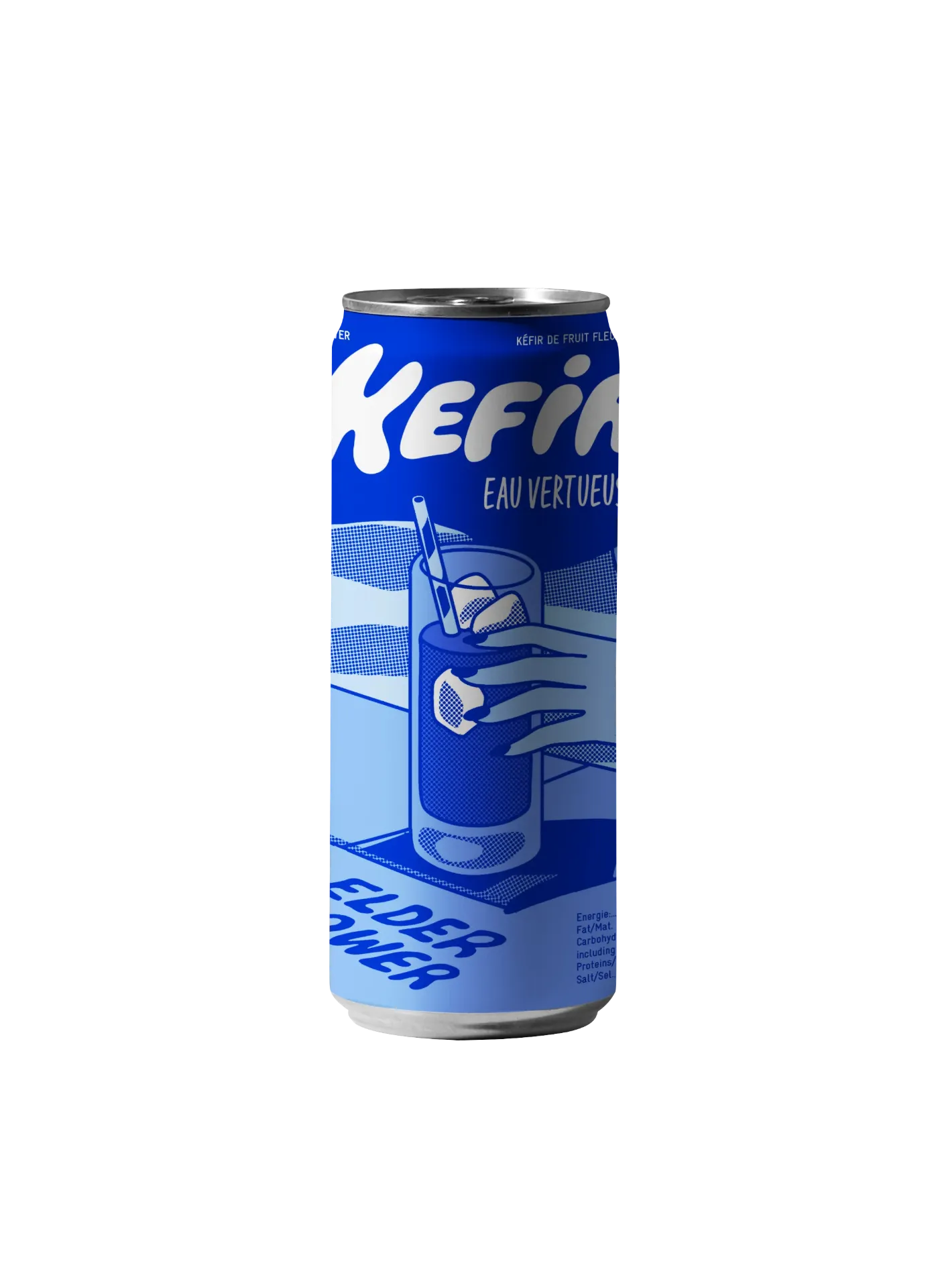 [EV-KB25] 25cl - Kéfir Fleurs de sureau bio (canette alu) - L'Eau Vertueuse