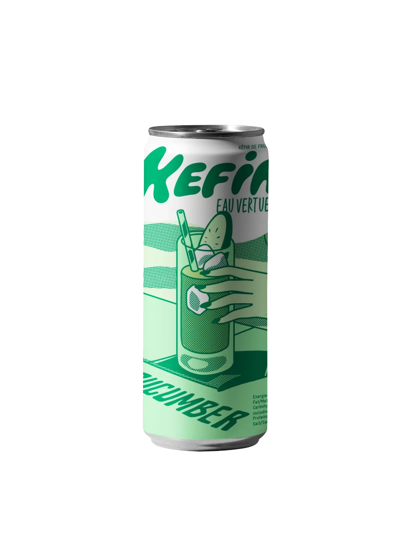 [EV-KV25] 25cl - Kéfir Concombre bio (canette alu) - L'Eau Vertueuse