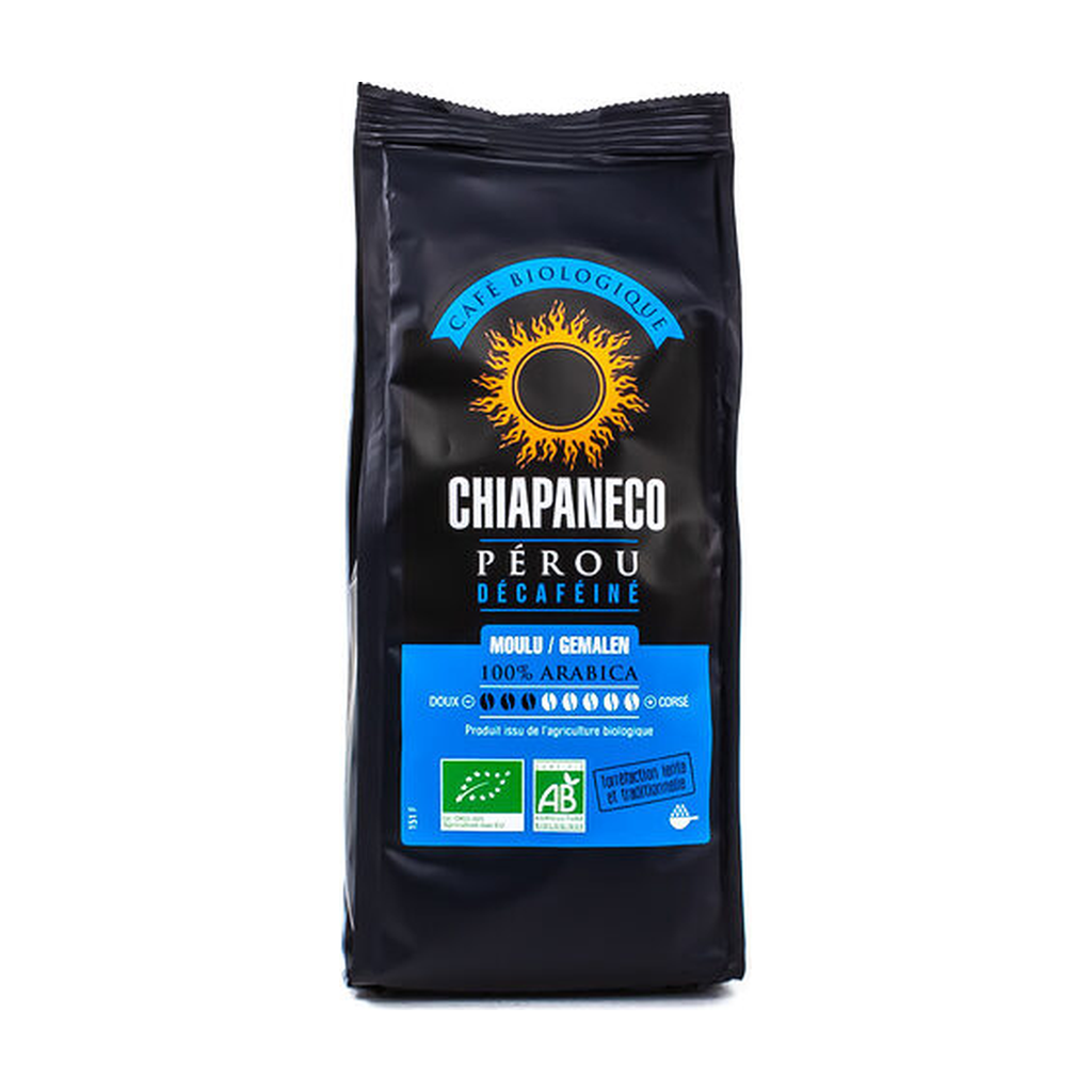 [OD-CHDECAM250G] 250g - Café 100% arabica décaféiné moulu bio - Chiapaneco