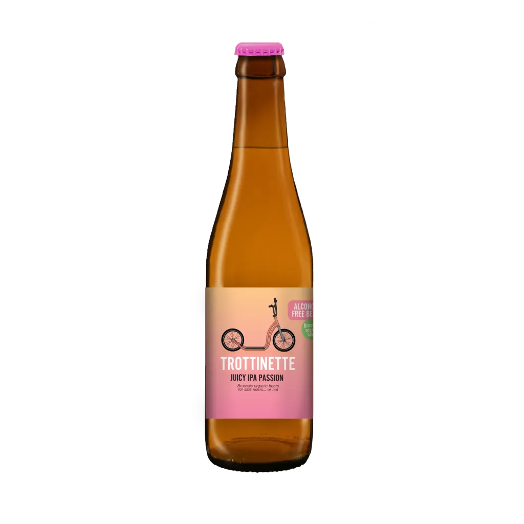 [DK-TROPAS33] 33cl - Trottinette Passion - Juicy IPA sans alcool 0,4° bio (consigné) - Brasserie Drink Drink