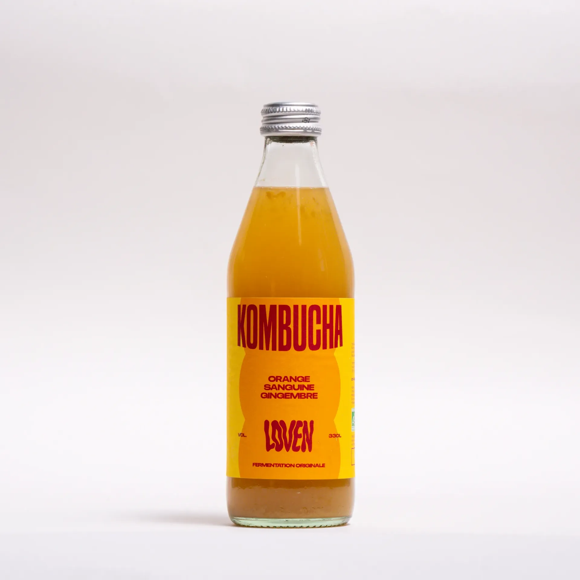 [IN-KOGA33] 33cl - Kombucha Orange Gingembre AMBIANT bio (réemploi) bio - Loven