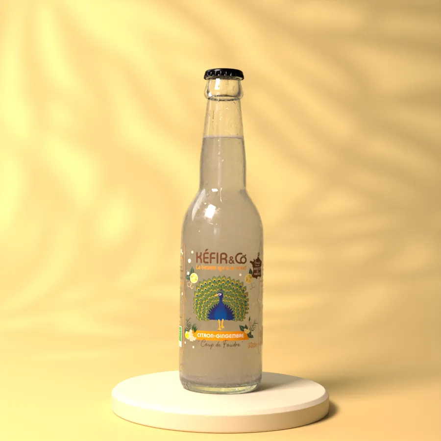 [KC-ANCO33] 33cl - Kéfir de fruits Ananas Coco bio (réemploi) - Kefir and Co