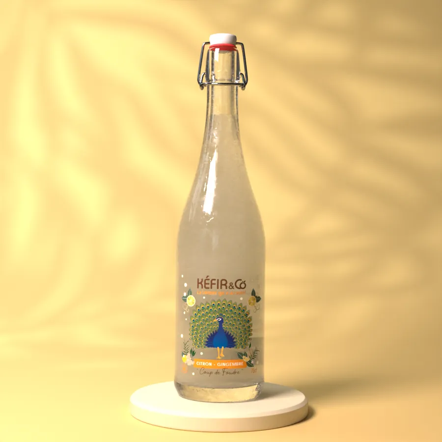 [KC-ANCO75] 75cl - Kéfir de fruits Ananas Coco bio (réemploi) - Kefir and Co