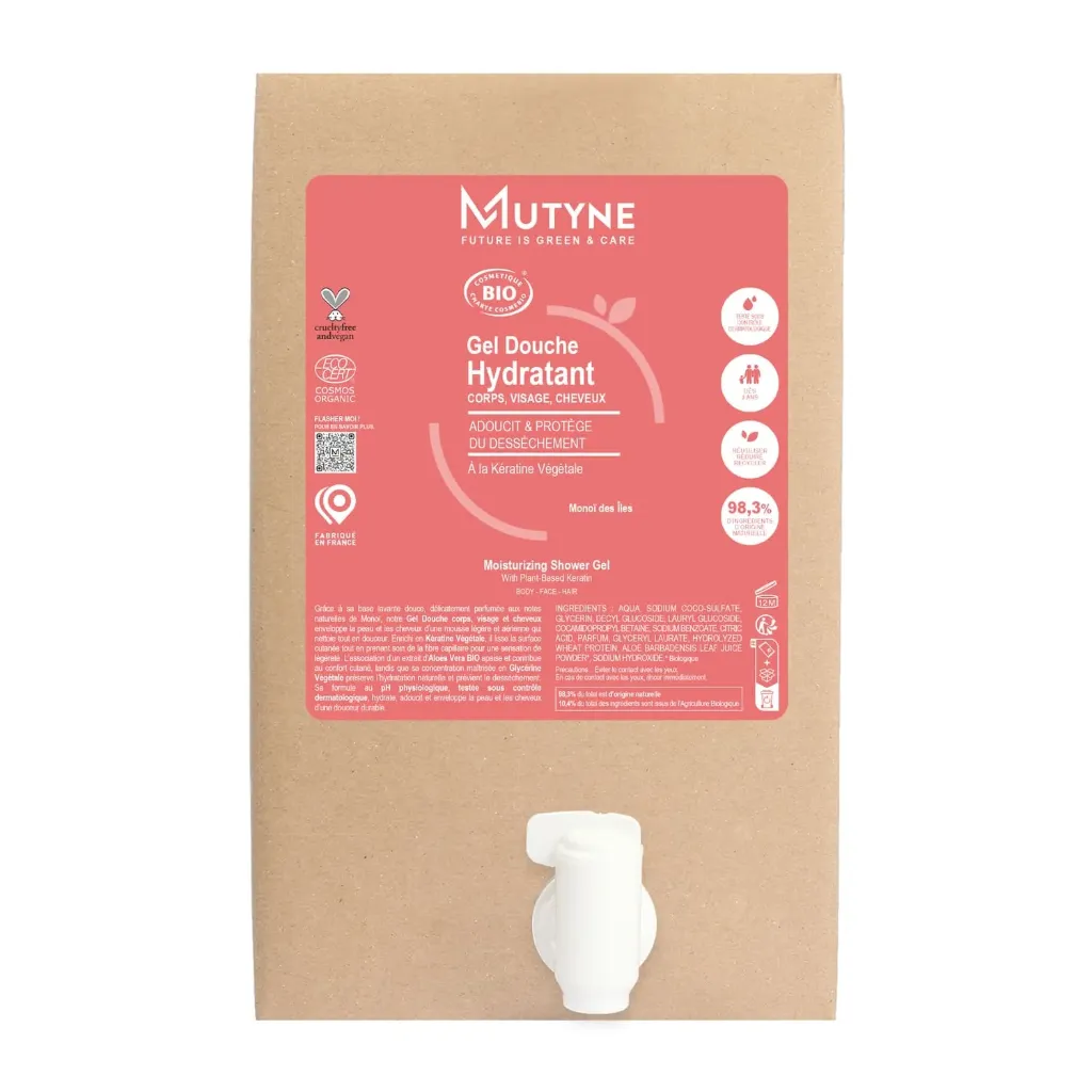[MUTGDV01] 10l - Gel Douche 3en1 Hydratant Monoi - Mutyne