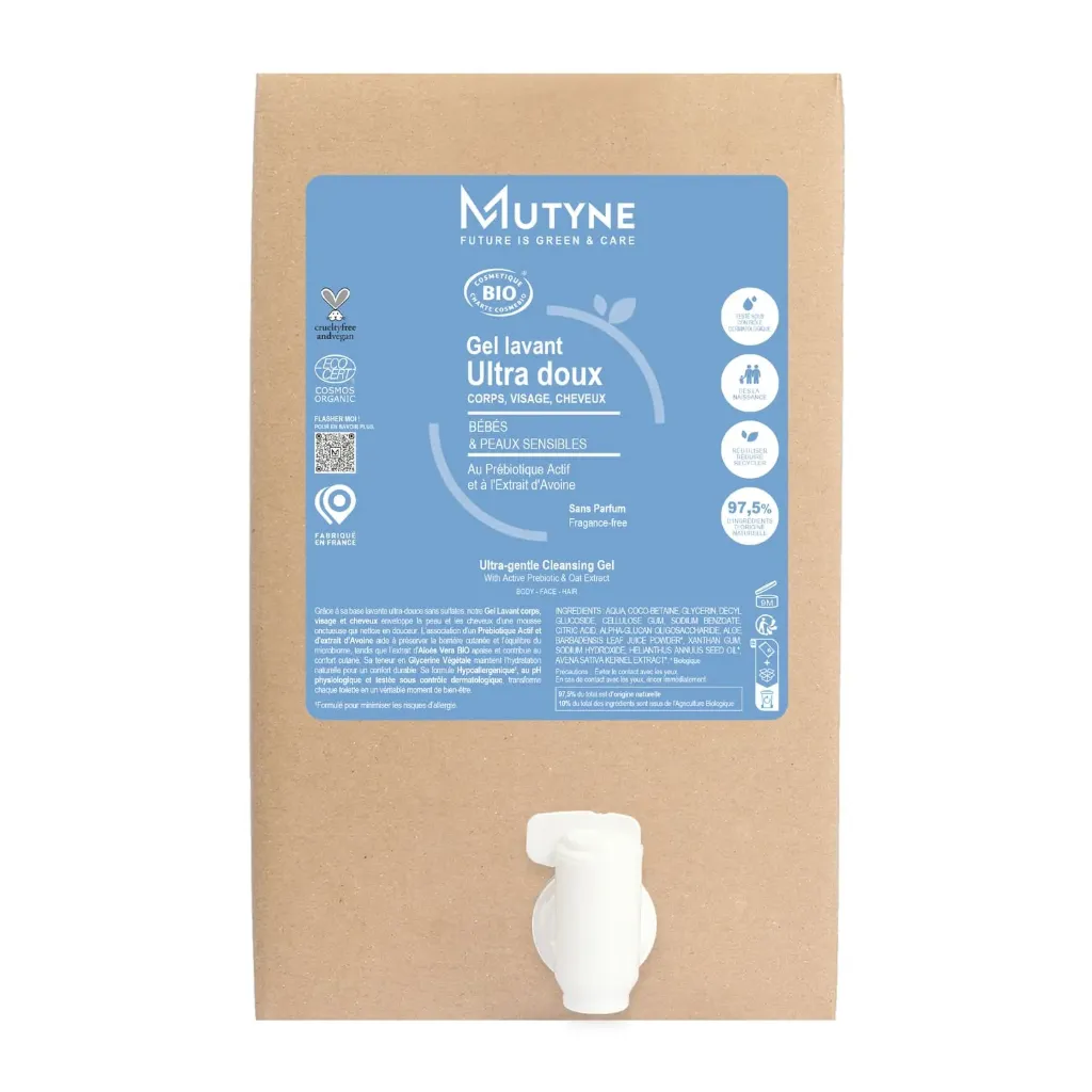 [MUTGDV03] 10l - Gel Lavant 3en1 Ultra Doux Neutre - Mutyne