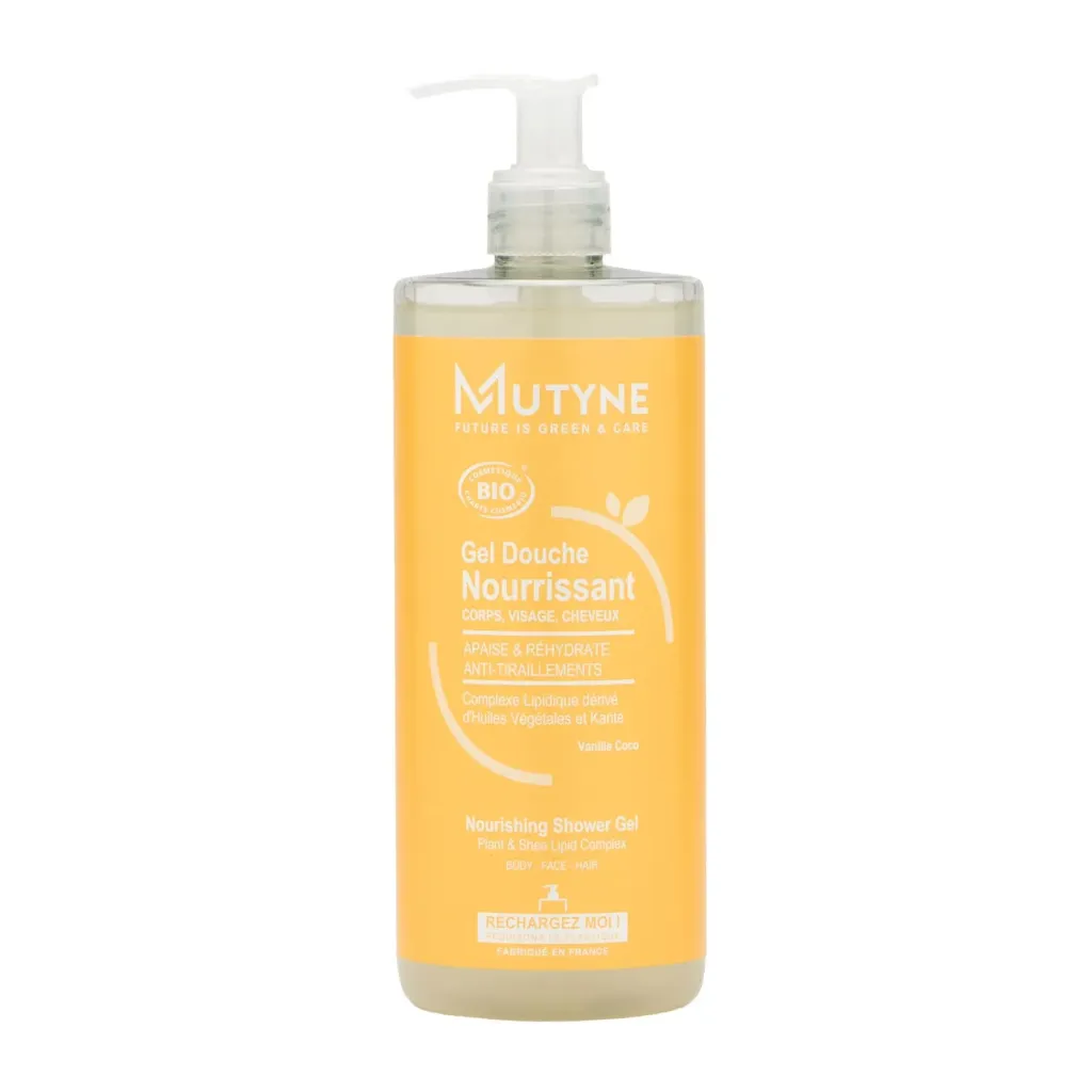 [MUTGD002] 500ml - Gel Douche 3en1 Nourrissant Vanille Coco - Mutyne