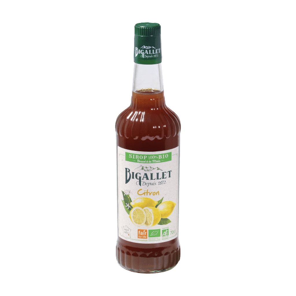 [BT-SIR-CITR70] 70cl - Sirop de citron bio (réemploi) - Bigallet