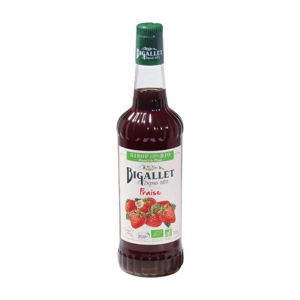 [BT-SIR-FRAIS70] 70cl - Sirop de fraise bio (réemploi) - Bigallet