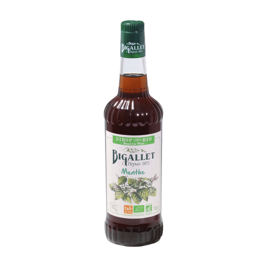 [BT-SIR-MENTH70] 70cl - Sirop de menthe bio (réemploi) - Bigallet