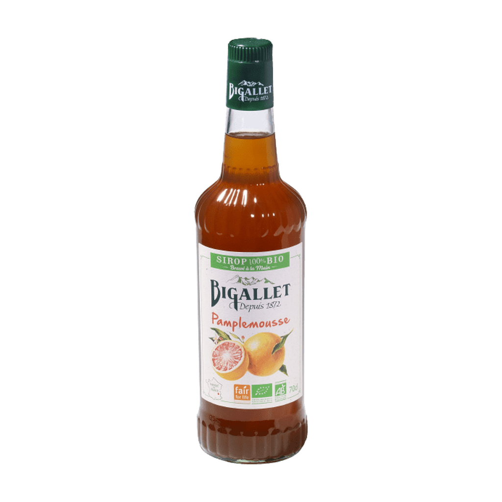 [BT-SIR-PAMPL70] 70cl - Sirop de pamplemousse bio (réemploi) - Bigallet