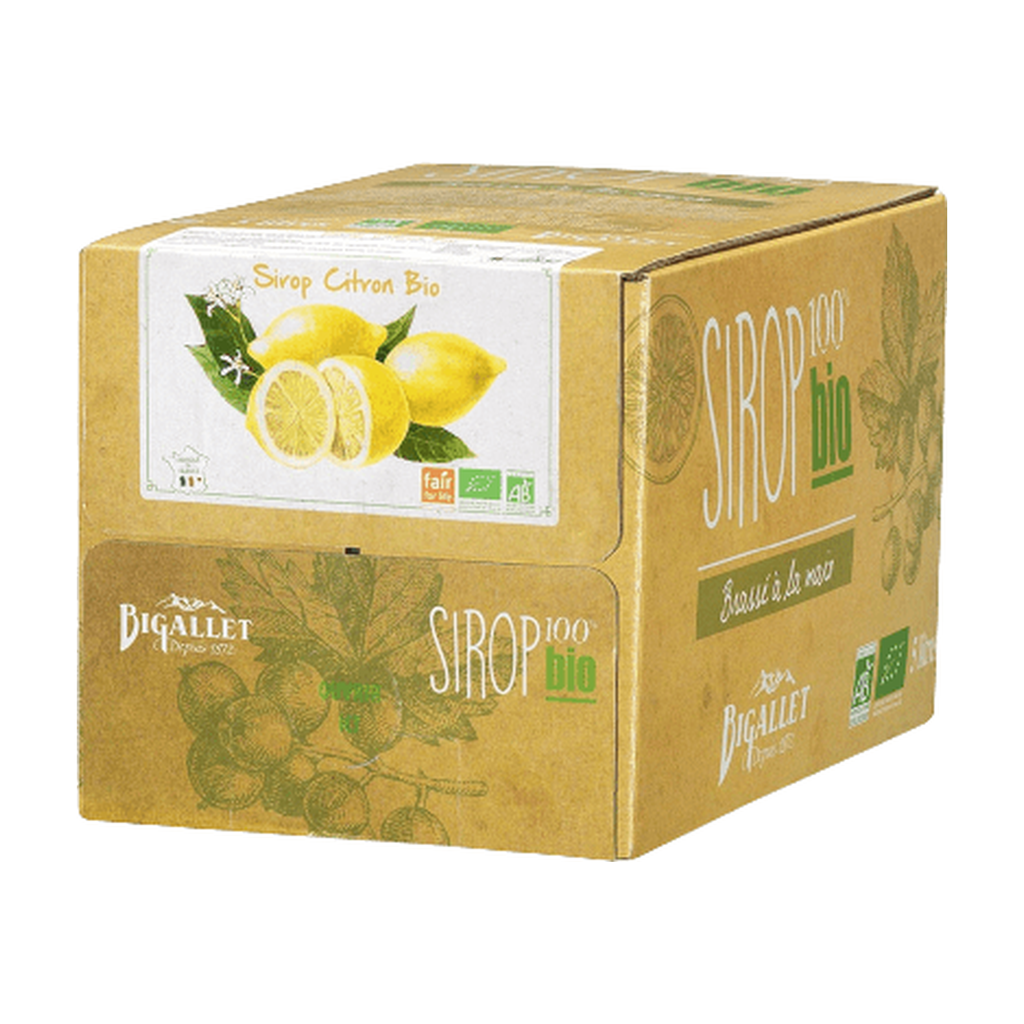 [BT-SIR-CITR5L] 5l - Sirop de citron (vrac) bio - Bigallet