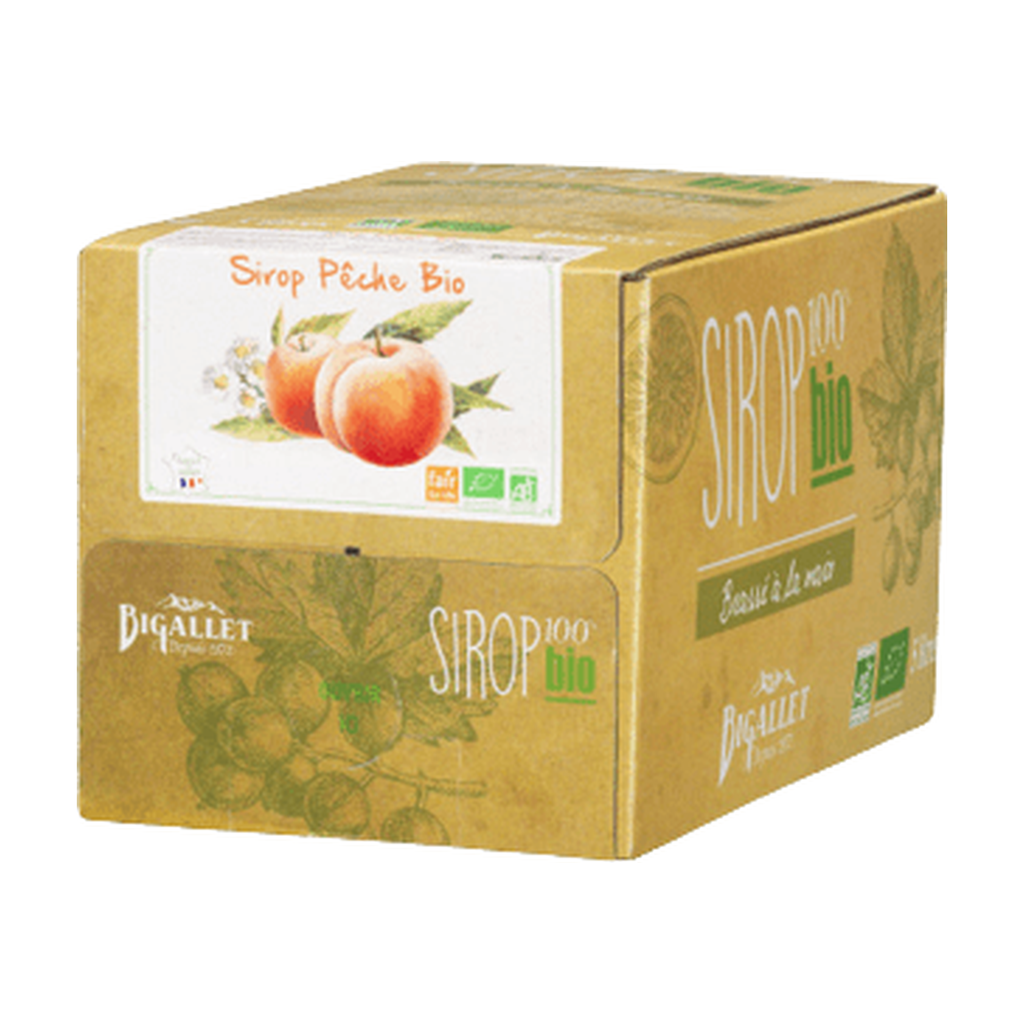 [BT-SIR-PECHE5L] 5l - Sirop de pêche (vrac) bio - Bigallet