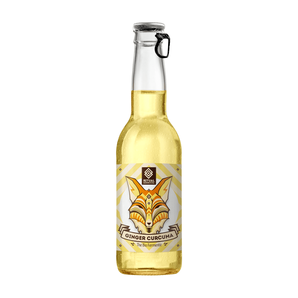 [BB-KOMGC33] 33cl - Kombucha Ginger Curcuma (gingembre curcuma) bio - R Kombucha