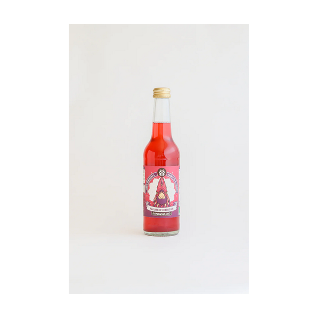 [BB-HIBISC33] 33cl - Kombucha Hibiscus bio (ambiant) - R Kombucha