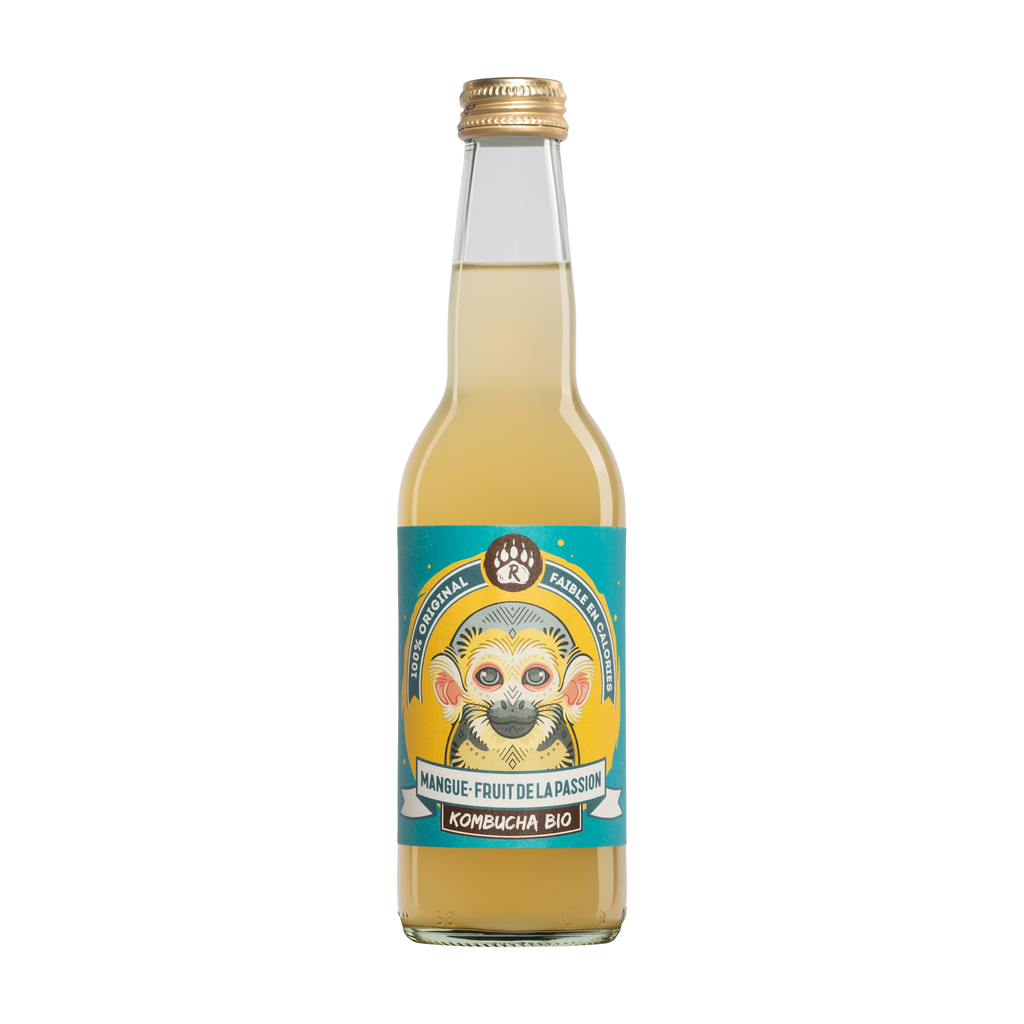 [BB-MANPAS33] 33cl - Kombucha Mangue-Passion bio (ambiant) - R Kombucha