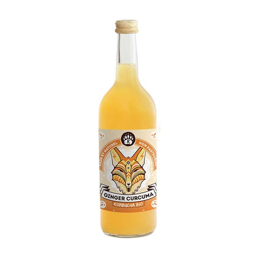 [BB-KOMGC75] 75cl - Kombucha Ginger Curcuma (gingembre curcuma) bio - R Kombucha