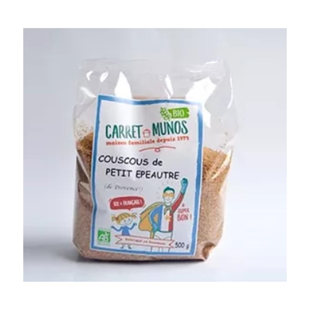 [MU-COUSPEP500] 500g - Couscous Petit Epeautre bio - Carret Munos