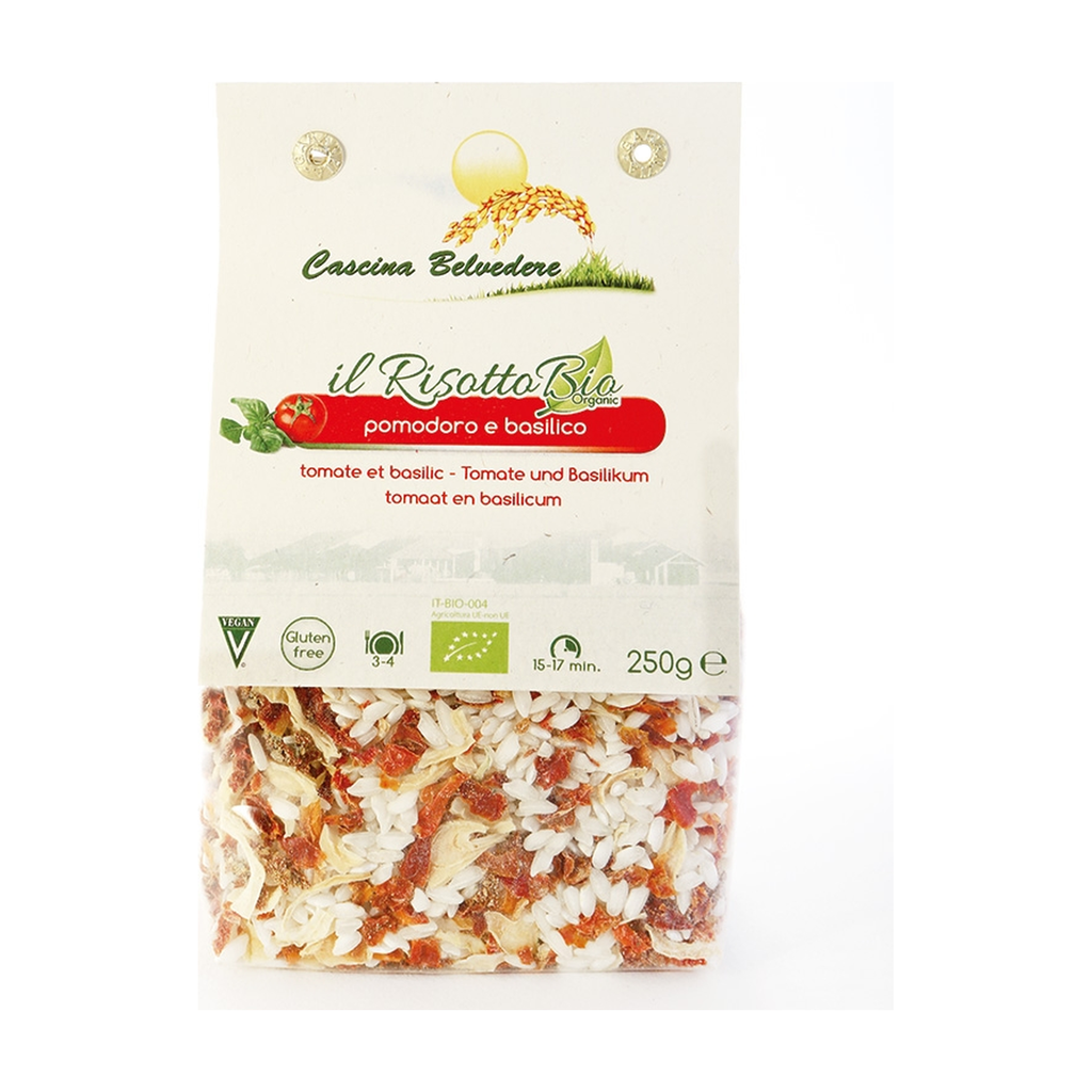 [BE-RIS-TOMBAL250] 250g - Risotto Tomate Basilic bio - Cascina Belvedere