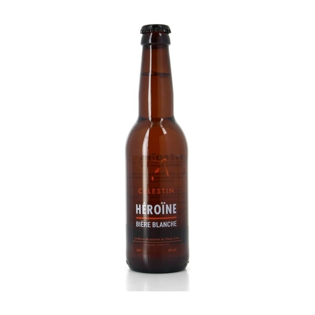 [VL-HERO33] 33cl - Héroïne - Blanche 5° (non bio) - Brasserie Célestin