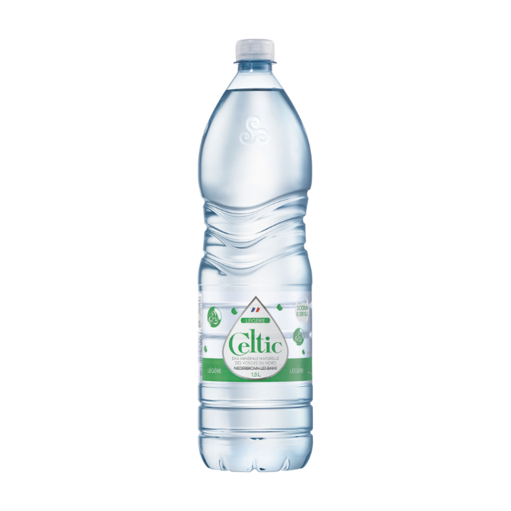 1,5l - Eau Celtic Verte - pétillante légère (bouteille plastique) - Celtic