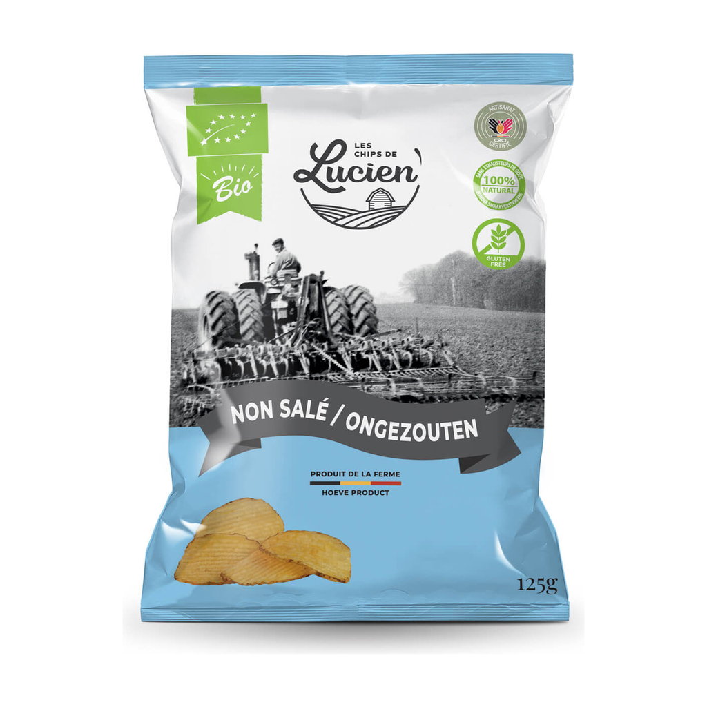 [LU-NONSAL125] 125g - Chips Non salés bio - Chips de Lucien