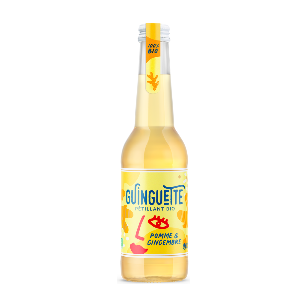 33cl - Soda craft Pomme-Gingembre bio - Guinguette