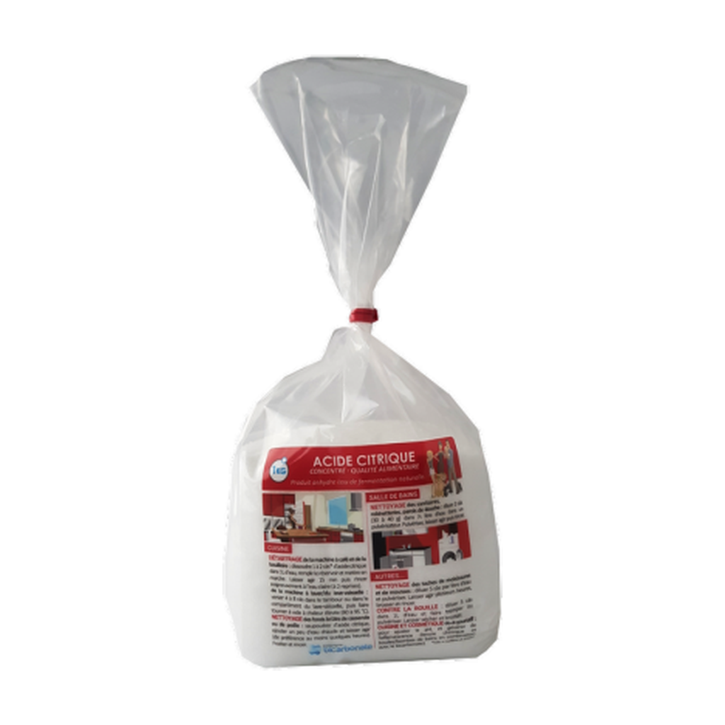 [CB-ACCIT1KG] 1kg - Acide citrique de qualité alimentaire - Compagnie du Bicarbonate