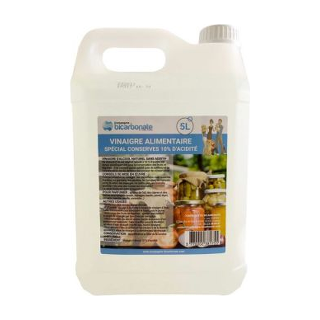 [CB-VINAL5L] 5l - Vinaigre alimentaire  naturel concentré à 10° - Compagnie du Bicarbonate