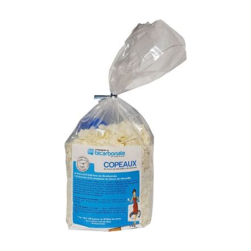 [CB-COPBILA1KG] 1kg - Copeaux de savon de Marseille au Bicarbonate et Lavandin - Compagnie du Bicarbonate