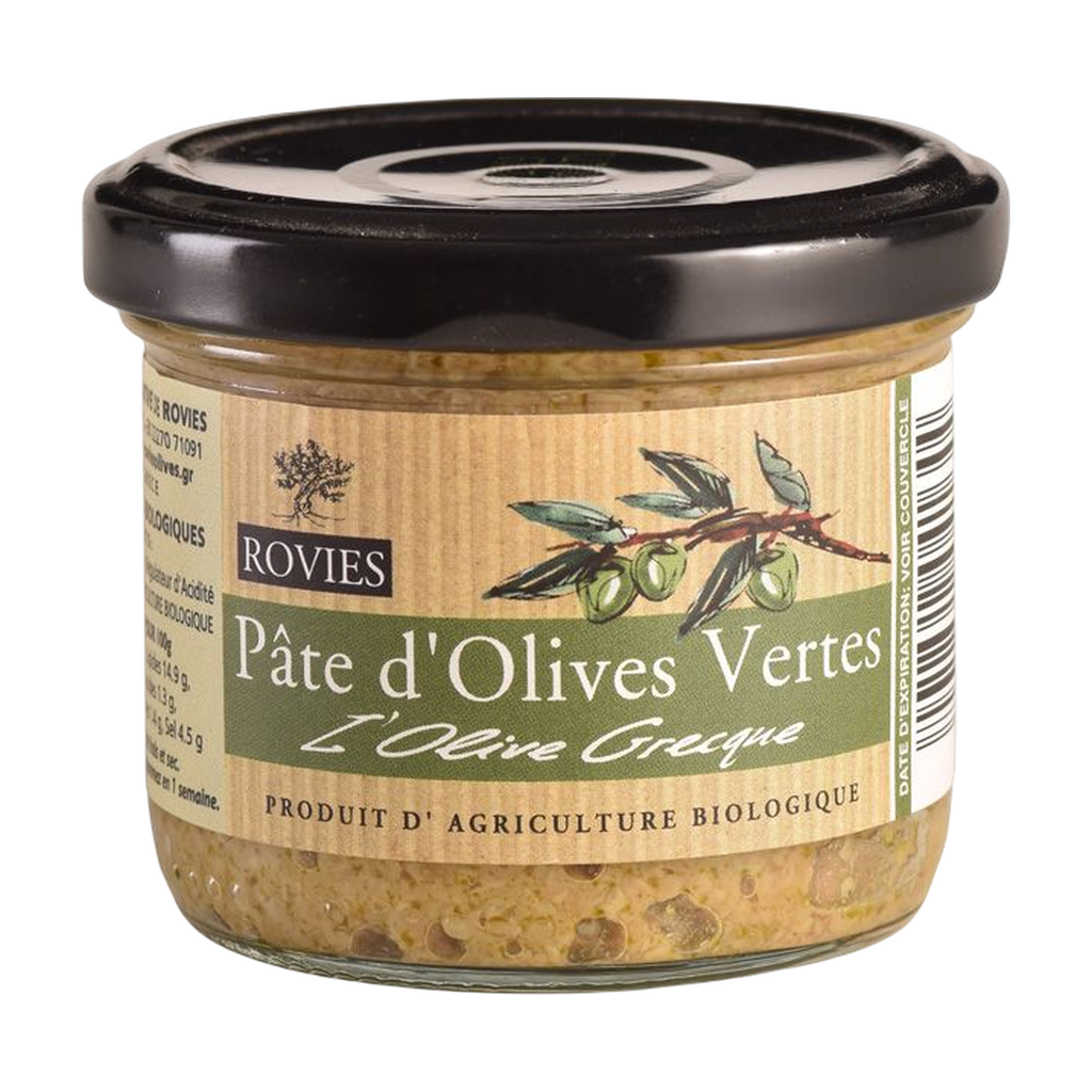 [EP-POVROV180] 180g - Pâte d'olive verte bio - Rovies
