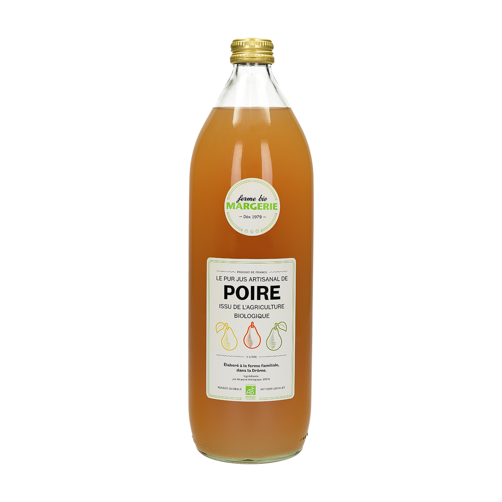 [MG-POIR100] 1l - Jus de Poire (réemploi) bio - Ferme de Margerie