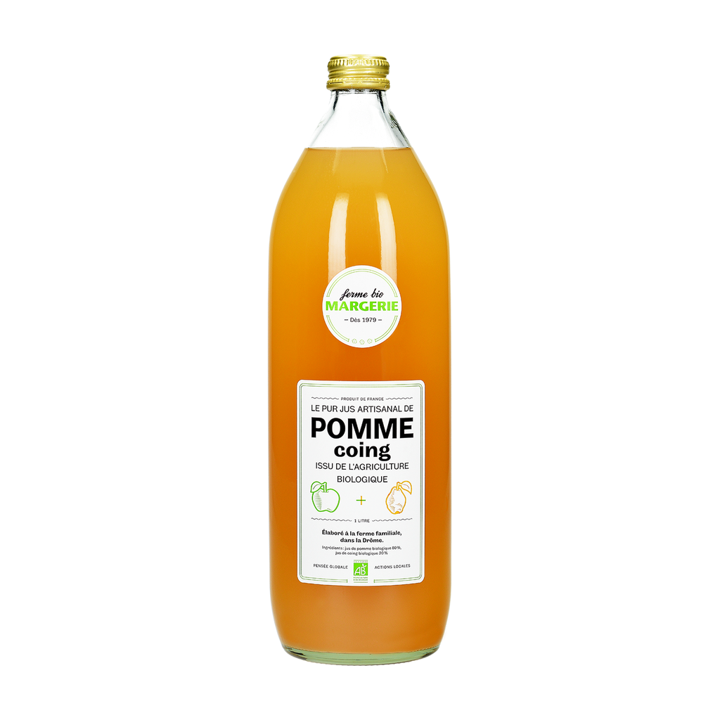 [MG-POMCOI100] 1l - Jus de Pomme-Coing (réemploi) bio - Ferme de Margerie