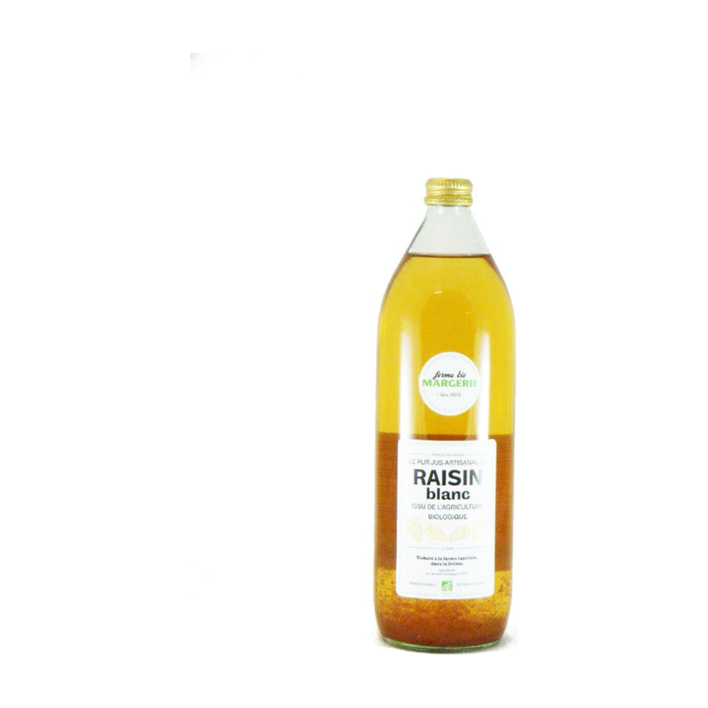 [MG-RAISBL100] 1l - Jus de Raisin blanc (réemploi) bio - Ferme de Margerie