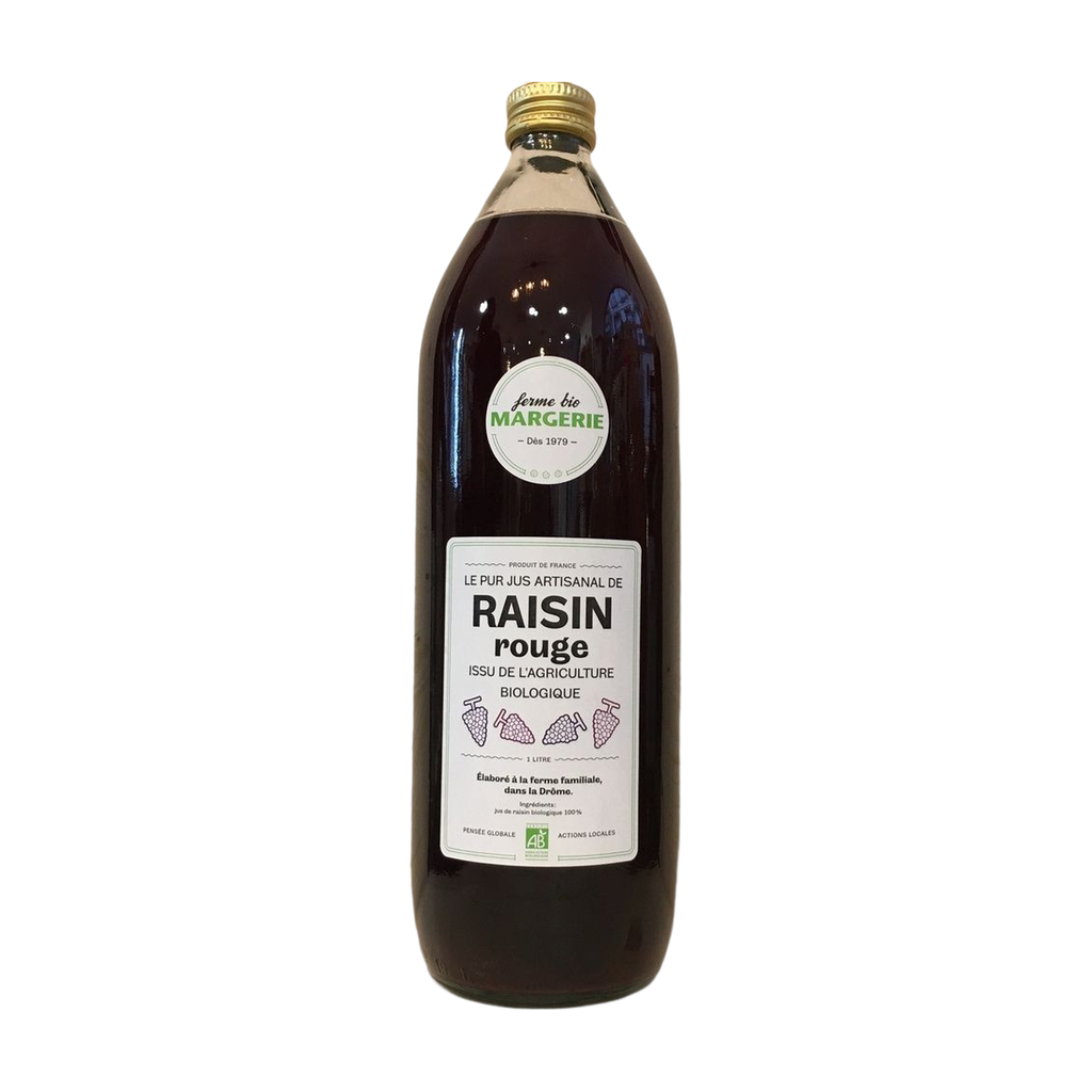 [MG-RAISRG100] 1l - Jus de Raisin rouge (réemploi) bio - Ferme de Margerie
