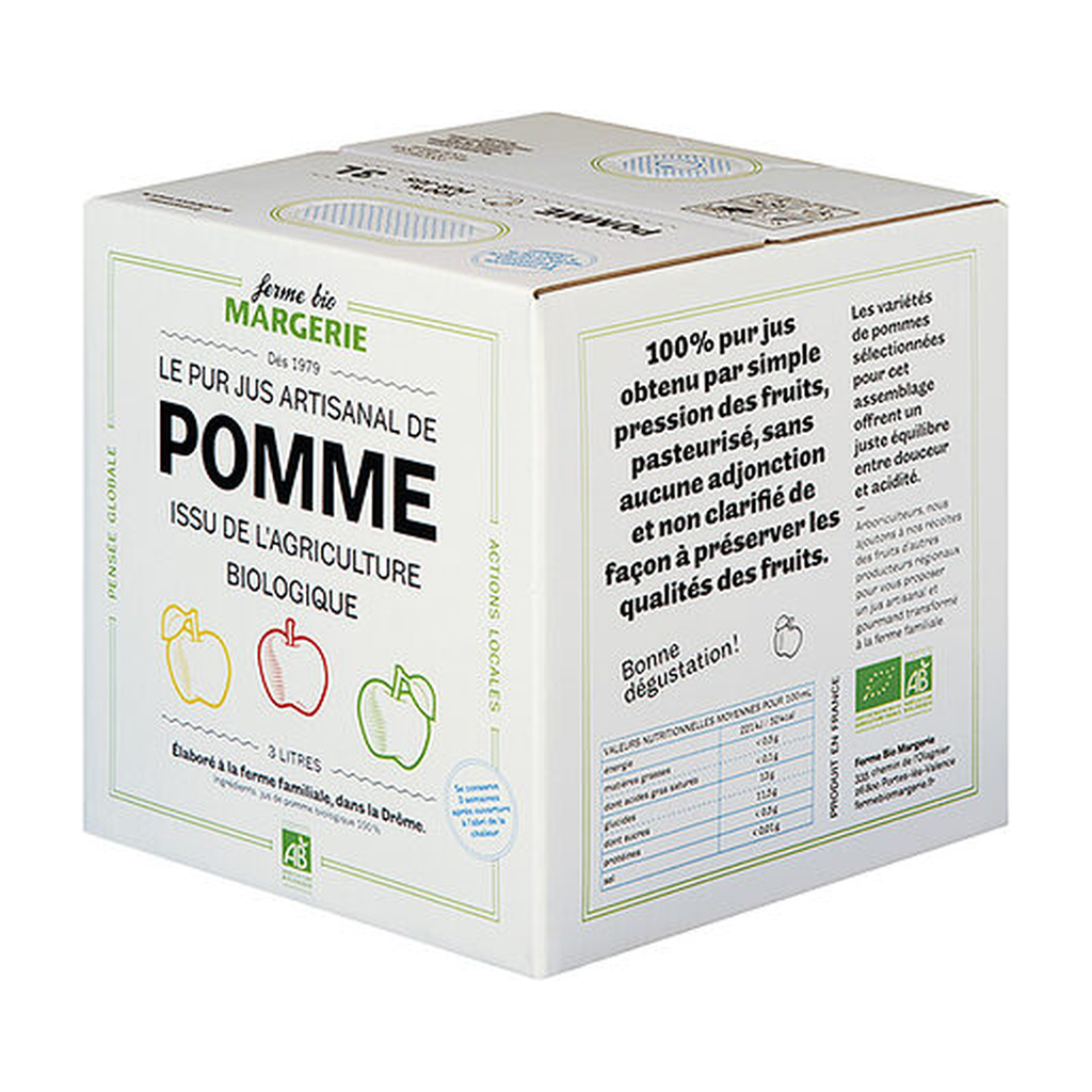 [MG-POMCOI300] 3l - Jus Pomme-Coing bio - Ferme de Margerie