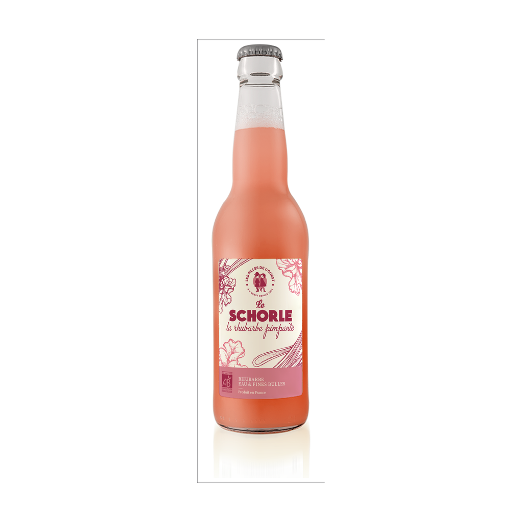 [FO-RHUPIM33] 33cl - Schorlé Rhubarbe Pimpante bio - Les Filles de l'Ouest