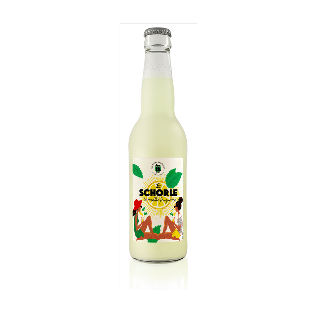 [FO-MTHS33] 33cl - Schorlé Menthe Fougueuse (citron-menthe) bio - Les Filles de l'Ouest
