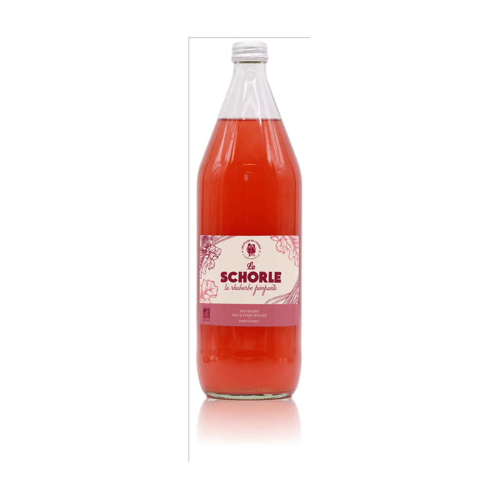 [FO-RHUPIM100] 1l - Schorlé Rhubarbe Pimpante bio - Les Filles de l'Ouest