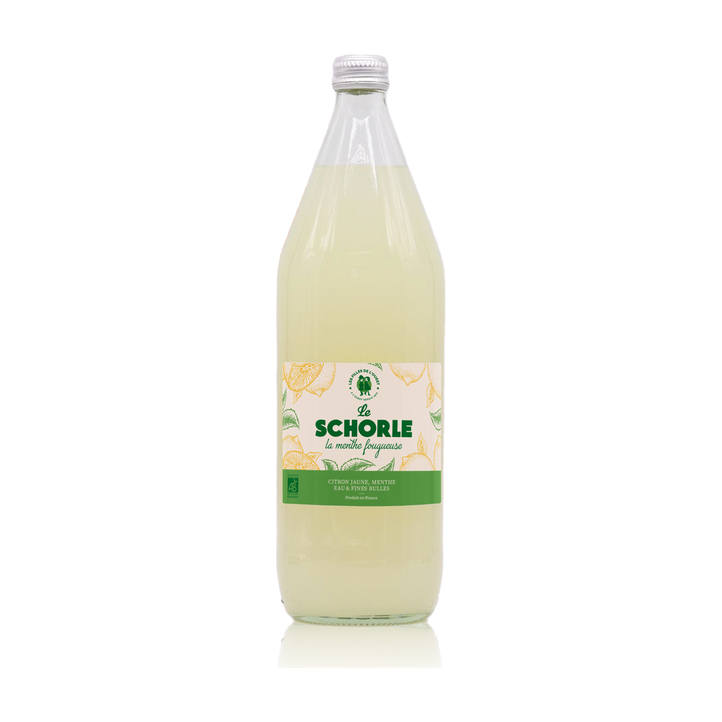 [FO-MTHS100] 1l - Schorlé Menthe Fougueuse (citron-menthe) bio - Les Filles de l'Ouest