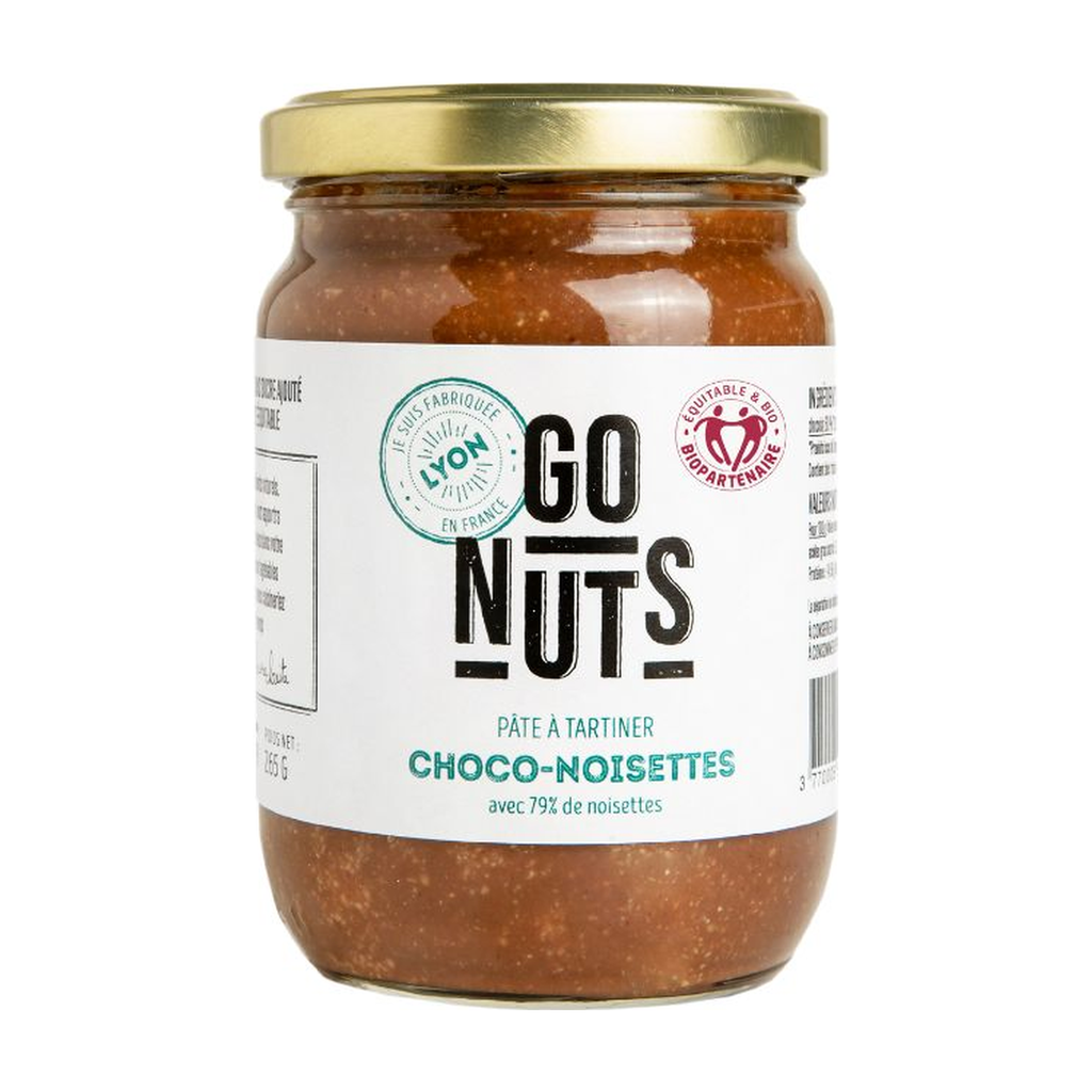 [GN-00093] 265g - Pâte à tartiner Choco-Noisettes bio - Go Nuts